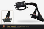 Plug type 151 — Volkswagen Amarok · 2011–2016 — clear side-inset studio — please match to confirm your vehicle
