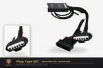 Plug type 567 — Toyota Hilux N70 · Sep 2011–2015 — clear side-inset studio — please match to confirm your vehicle