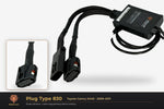 Plug type 830 — Toyota Camry XV40 · 2009–2011 — clear side-inset studio — please match to confirm your vehicle