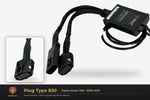 Plug type 830 — Toyota Prado J150 · 2009–2013 — clear side-inset studio — please match to confirm your vehicle